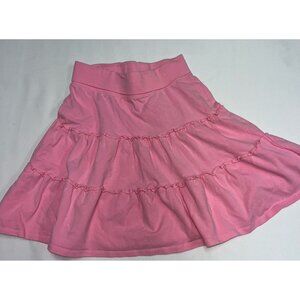 Gap Skirt Girls Size 12 Extra Large Pink Tiered Pull On Elastic Waist Cotton